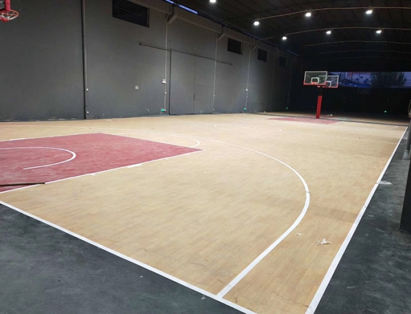 广安篮球场搭建划线